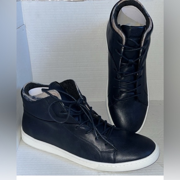 ALDO Bellissimo casual Men's Size 12 fashion Sneaker Lace Up mid top w/ box blue - Picture 1 of 8